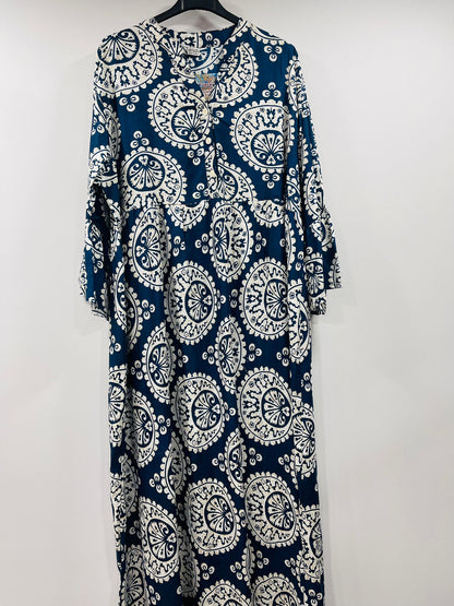 Women's Loose-Fit Bohemian Print A-Line Dresses