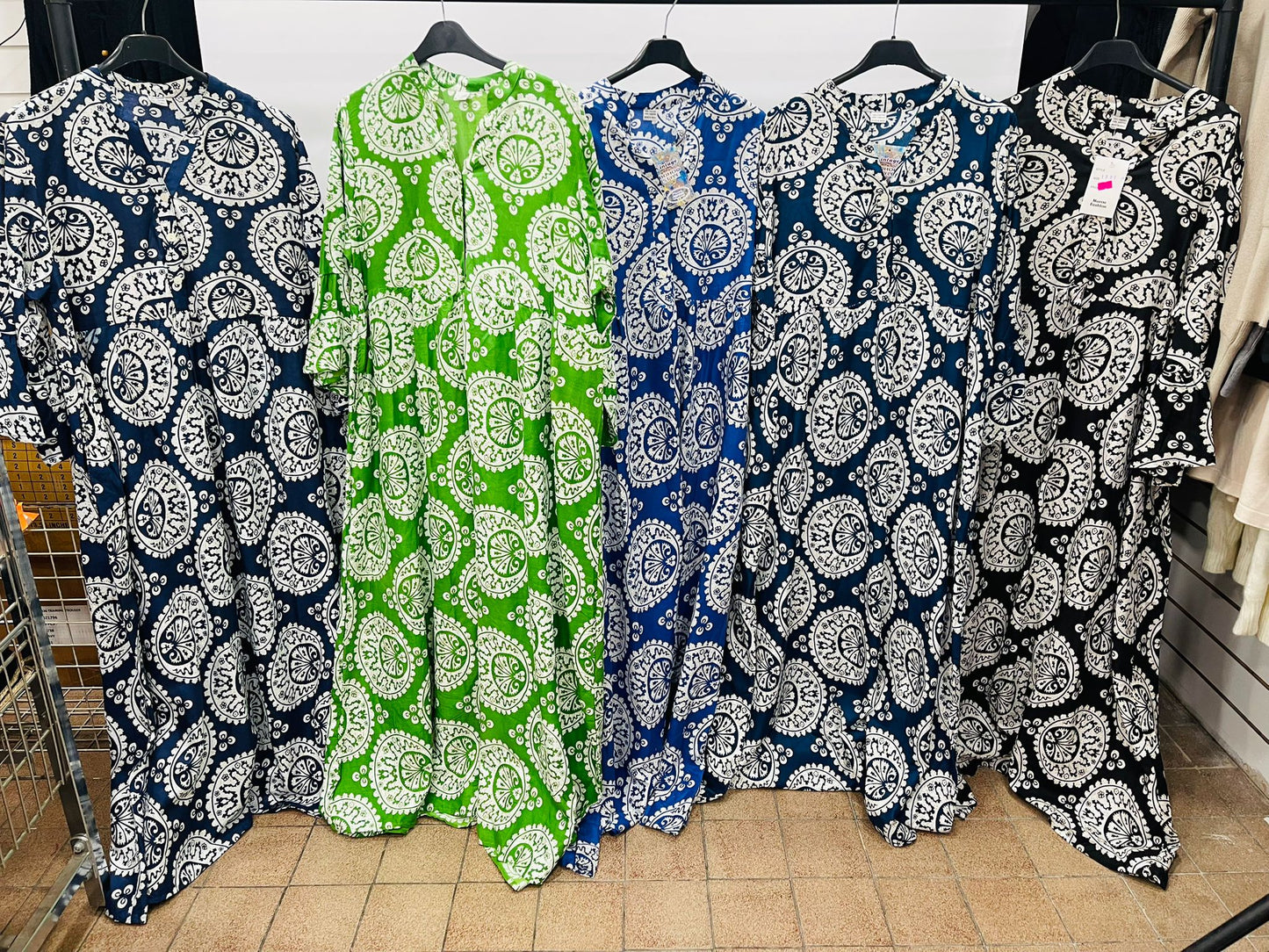 Women's Loose-Fit Bohemian Print A-Line Dresses