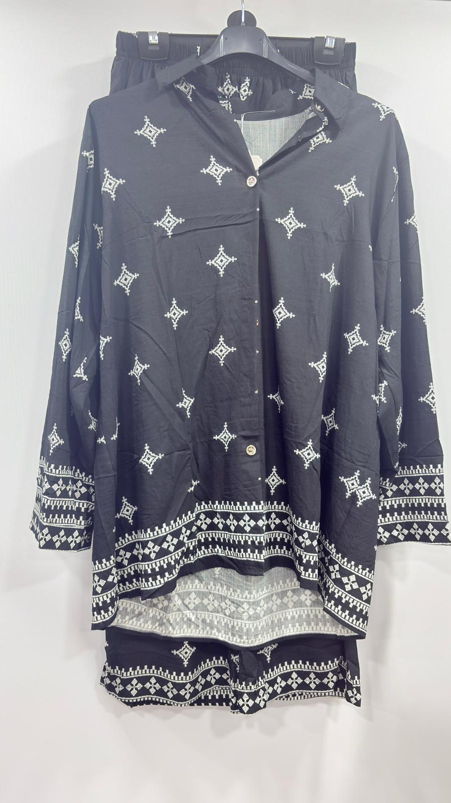 Ladies Cotton Printed 2-Piece Co-Ord Set
