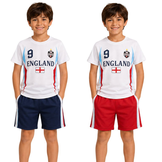 England Sports Jersey & Shorts Set for Kids