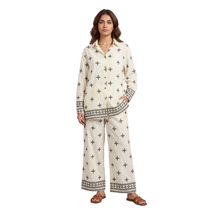 Women's Cotton Printed Co-Ord Set | Casual Two-Piece Outfit