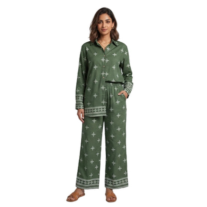 Women's Cotton Printed Co-Ord Set | Casual Two-Piece Outfit