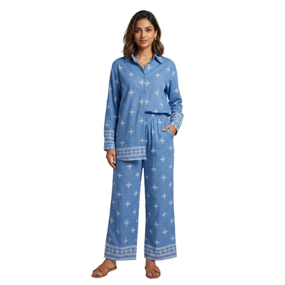 Women's Cotton Printed Co-Ord Set | Casual Two-Piece Outfit