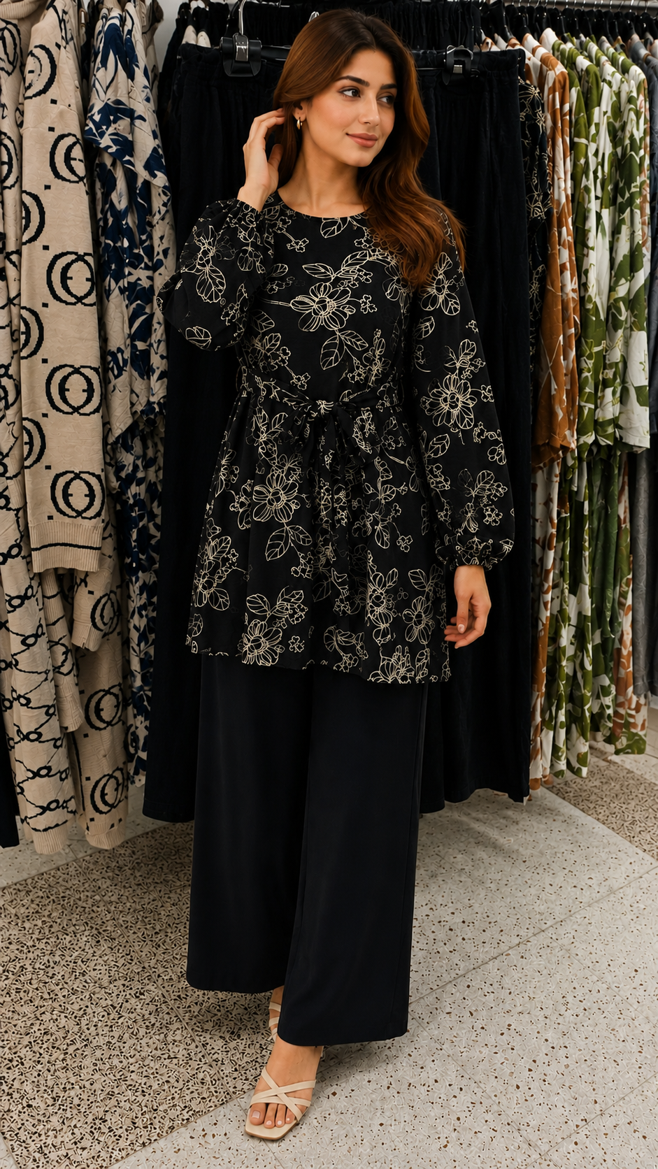 Elegant Floral Printed Co-Ord Set for Women