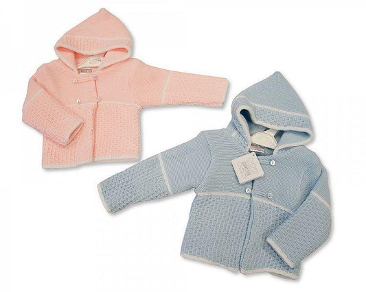 Knitted Baby Pram Coat - 6/24M (Bw-1016-126) - Kidswholesale.co.uk