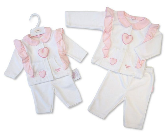 Baby Girls 2 pcs Set - Cuddle Me (NB-9m) (PK6)  BIS-2020-2636