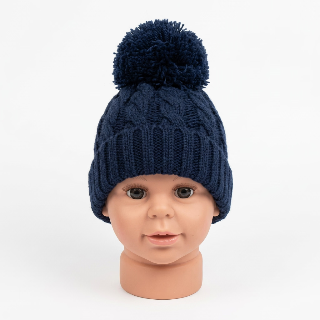Baby Knitted Pom-Pom Hat