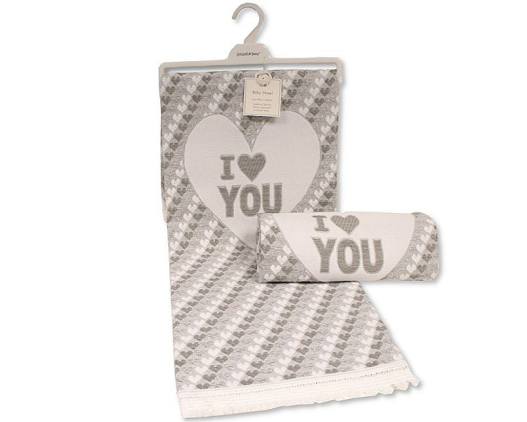 Baby Acrylic Hanger Shawl - I Love You - Bw-110-415