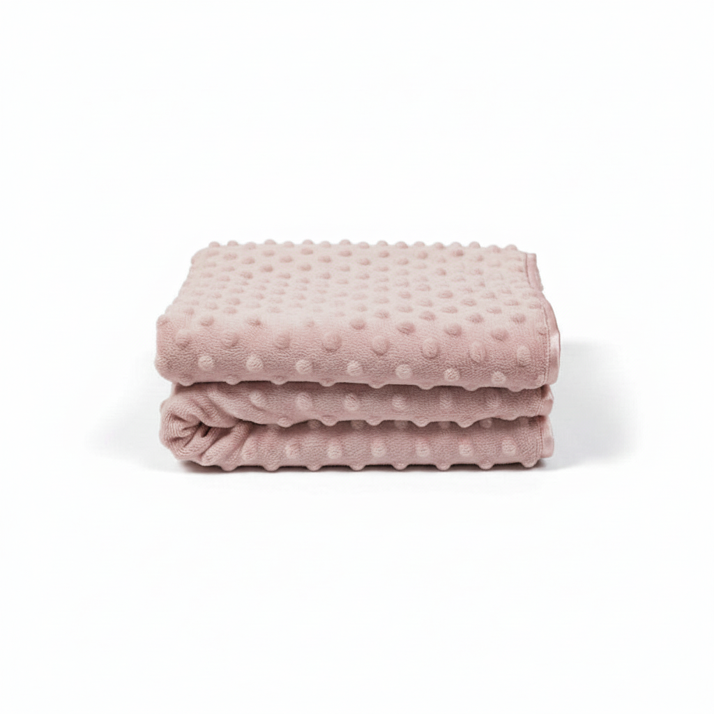 Personalized Baby Velour Bubble Wrap with Fleece Back and Satin Trim - Sky Blue - Bw 112-1036S