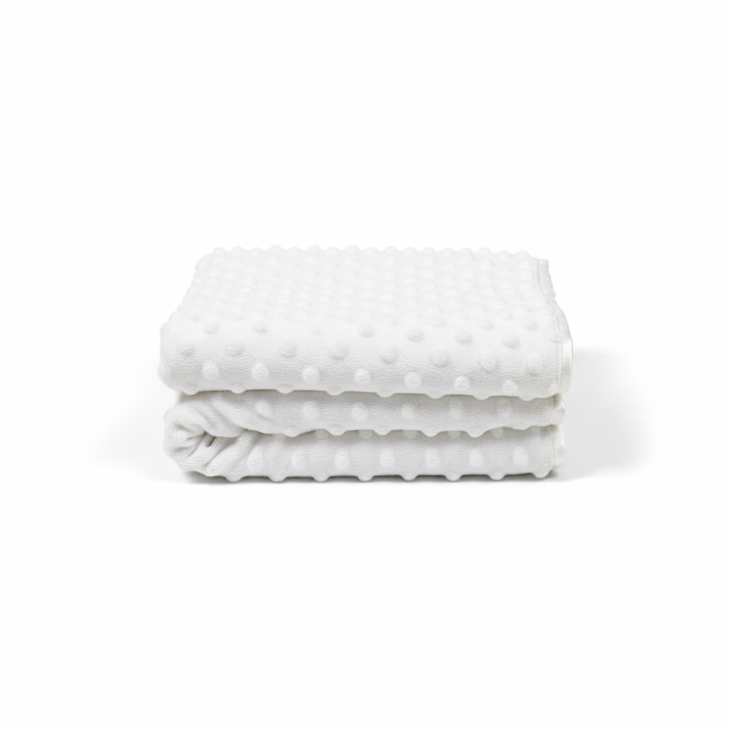 Personalized Baby Velour Bubble Wrap with Fleece Back and Satin Trim - Sky Blue - Bw 112-1036S