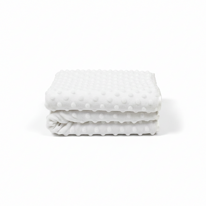 Personalized Baby Velour Bubble Wrap with Fleece Back and Satin Trim - Sky Blue - Bw 112-1036S