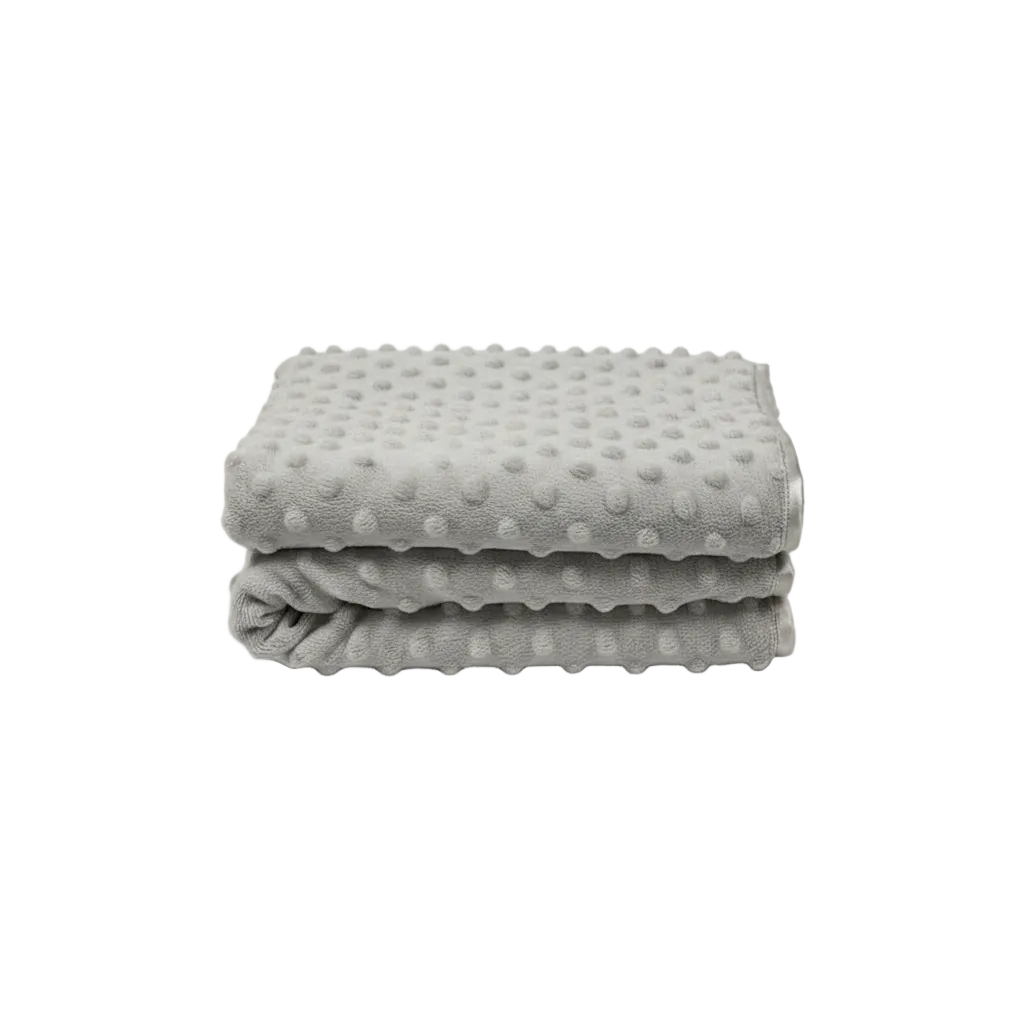 Personalized Baby Velour Bubble Wrap with Fleece Back and Satin Trim - Sky Blue - Bw 112-1036S