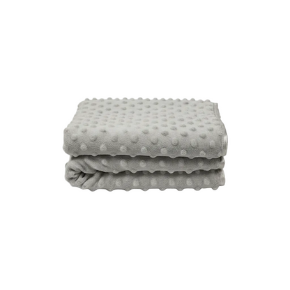Personalized Baby Velour Bubble Wrap with Fleece Back and Satin Trim - Sky Blue - Bw 112-1036S