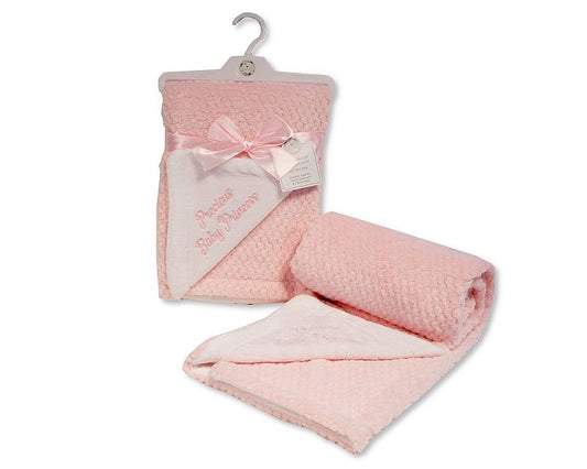 Baby Girls 2 Layer Waffle Wrap Blanket