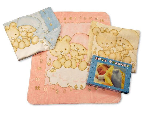 Printed Baby Cot Blanket in Gift Box | Soft Baby Blanket
