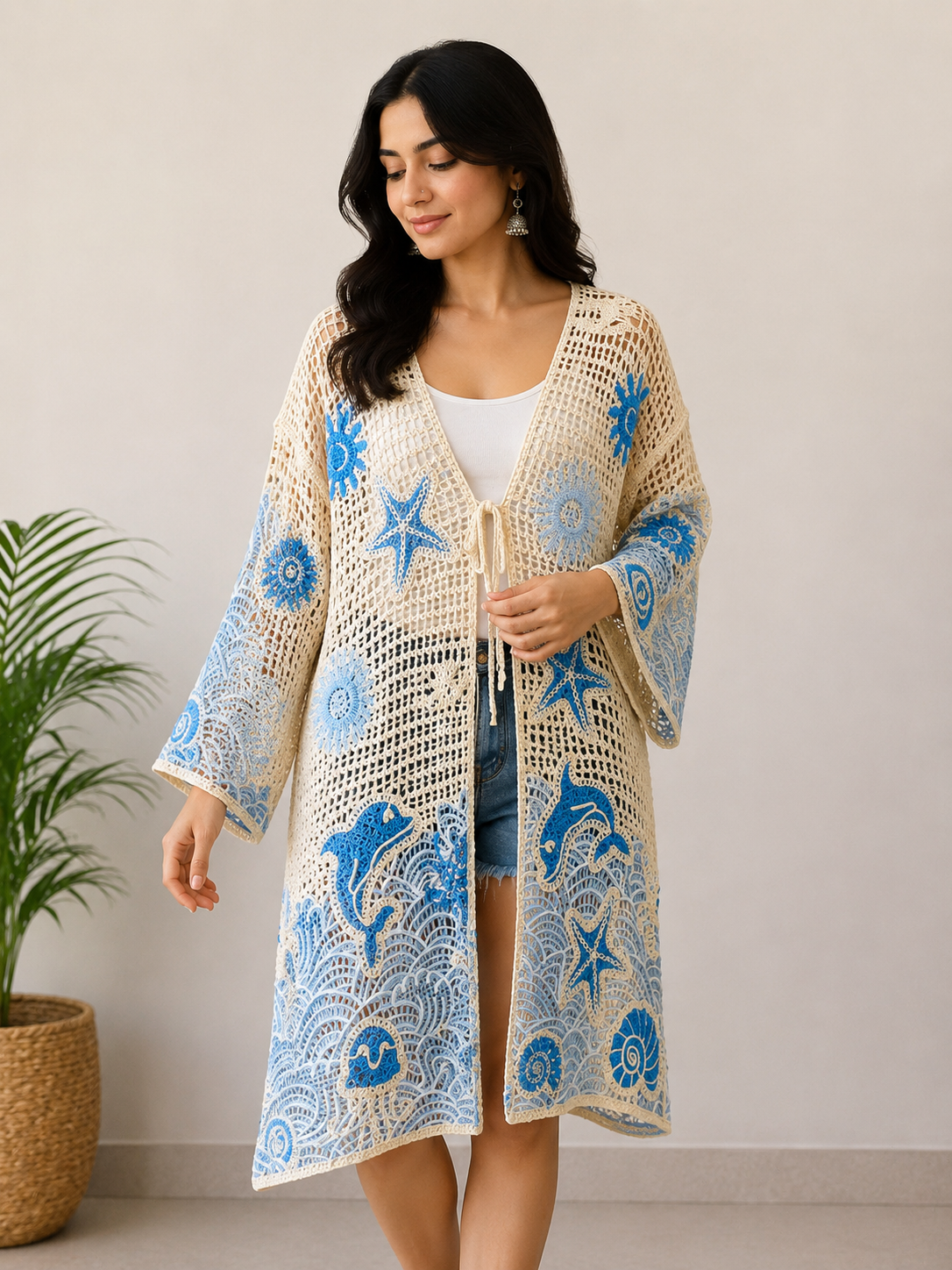 Summer Ocean-Inspired Crochet Cover-Up
