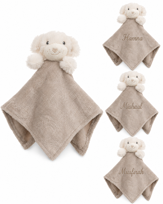 Personalised Puppy Biscuit Embossed Comforter - Animals