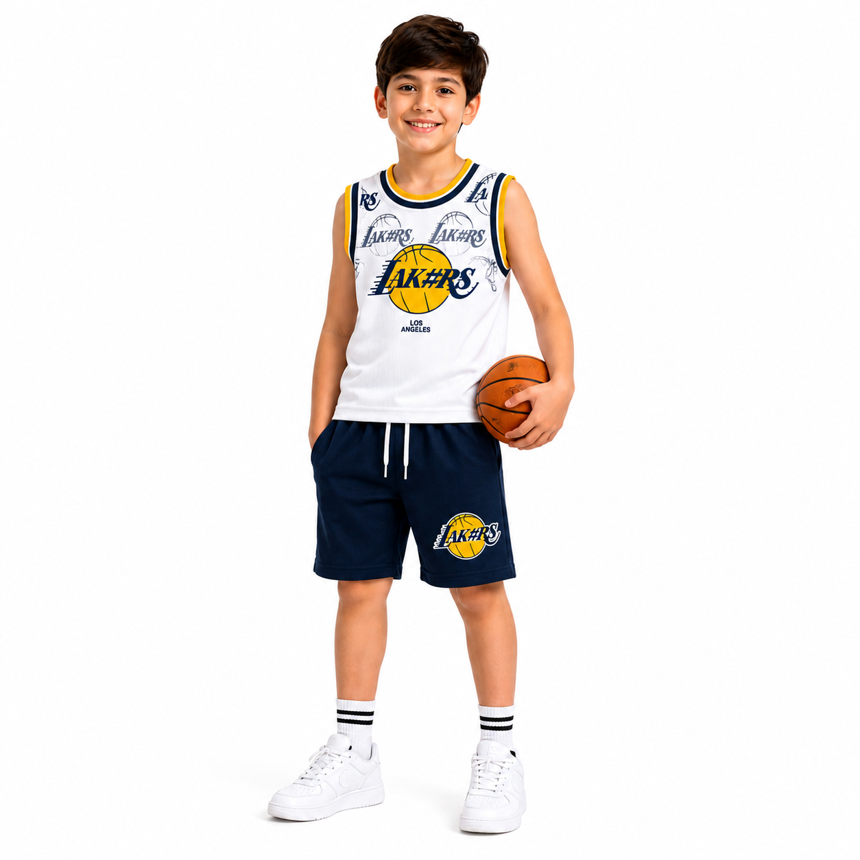 Boys Basketball Sleeveless Short Set