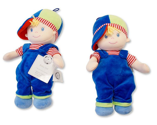 Baby Boy Soft Doll with Dungaree Set (32cm) (PK6) GP-25-1317