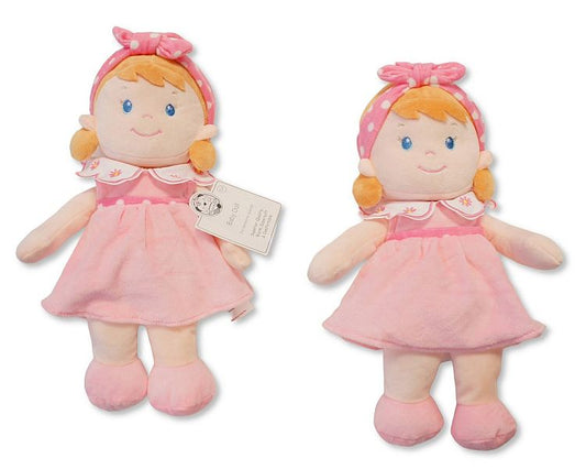 Baby Girls Soft Doll with Pink Dress (32cm) (PK6) GP-25-1325