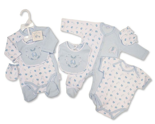 Baby Boys 4 Pieces Gift Set - Elephant (NB-6m) (PK6)  GP-25-1333S