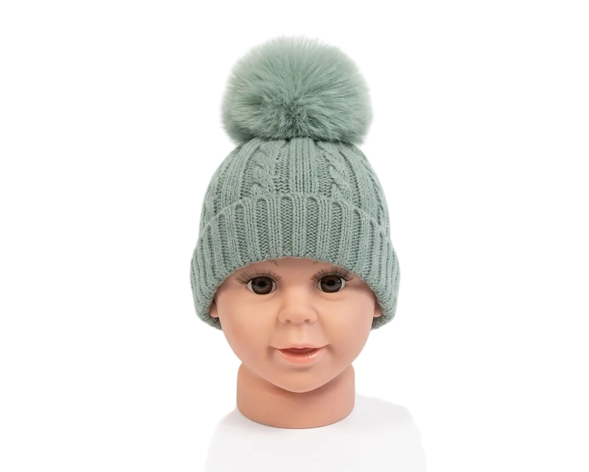 Baby Knitted Pom-Pom Hat