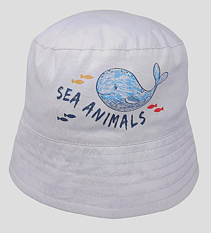 Reversible Baby Boys Bucket Hat - Sea Animals (6-18m) (PK12) 0399