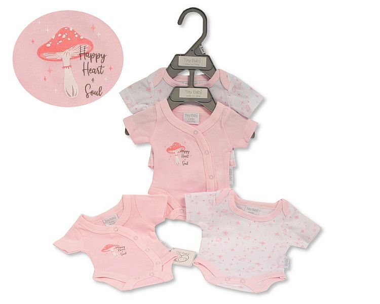 Premature Baby Girls Bodyvest 2 Pack (3-5lbs) (PK6) Pb-20-393p
