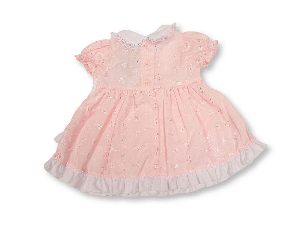 Dress Pink with Ruffles and Bows