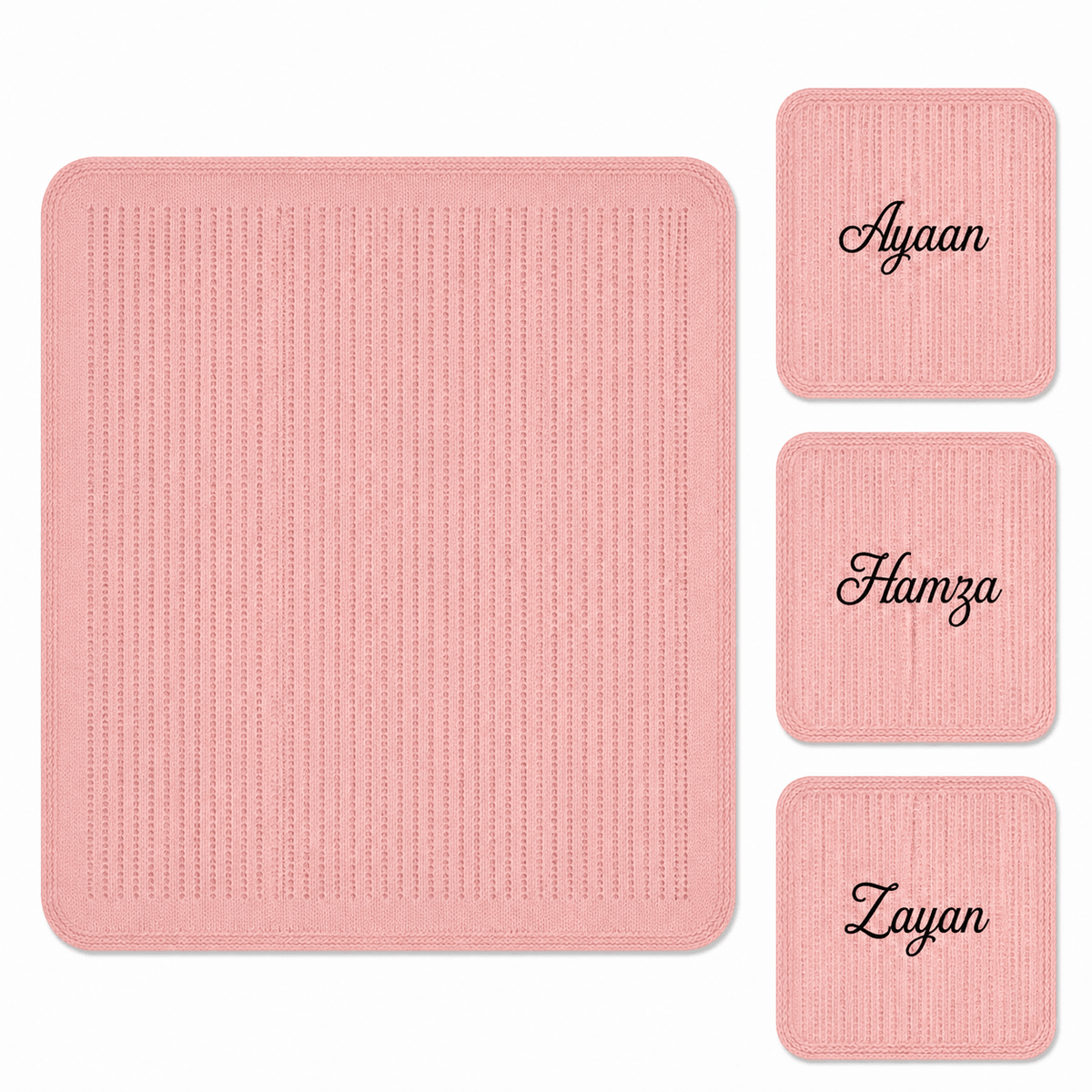 Personalised Baby Cellular Roll Cotton Blanket | 100% Cotton Baby Blanket - MANSURI FASHIONS