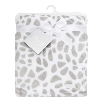 Personalised Baby Giraffe Print Blanket | Soft Fleece Baby Blanket - MANSURI FASHIONS