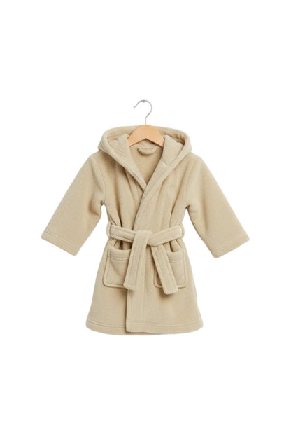 Personalised Baby Hooded Dressing Gown | Plush Fleece Bathrobe - MANSURI FASHIONS