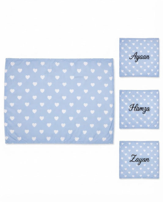 Personalised Baby Soft Fleece Roll Blanket | Soft Baby Blanket for Newborns - MANSURI FASHIONS