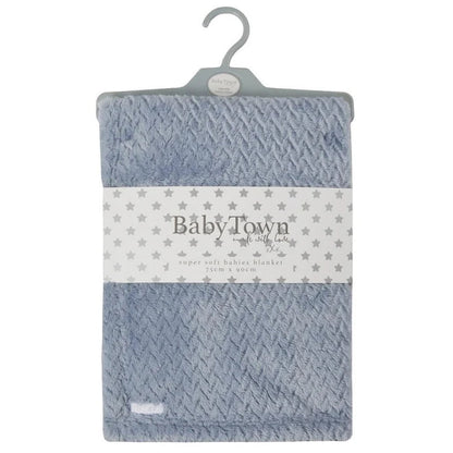 Personalised Baby Textured Plush Blanket | Soft Fleece Baby Blanket - MANSURI FASHIONS