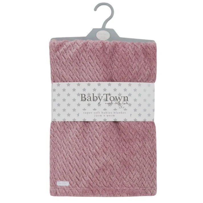 Personalised Baby Textured Plush Blanket | Soft Fleece Baby Blanket - MANSURI FASHIONS