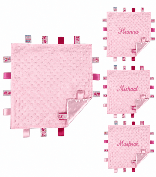 Personalised Coloured Ribbon Flannel Comforter - MANSURI FASHIONS