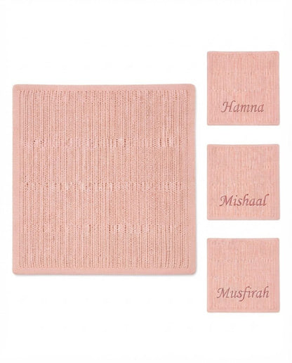 Personalised Cotton Cellular Pram Blanket | Soft 100% Cotton Baby Blanket - MANSURI FASHIONS