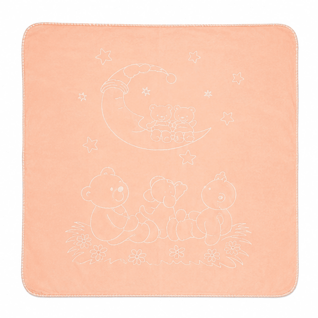 Personalised Embossed Baby Cot Blanket in Bag | Soft Baby Blanket - MANSURI FASHIONS