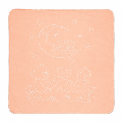 Personalised Embossed Baby Cot Blanket in Bag | Soft Baby Blanket - MANSURI FASHIONS