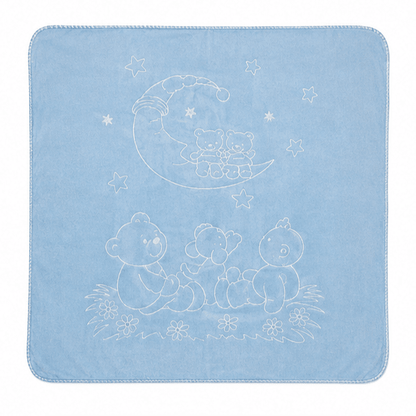 Personalised Embossed Baby Cot Blanket in Bag | Soft Baby Blanket - MANSURI FASHIONS