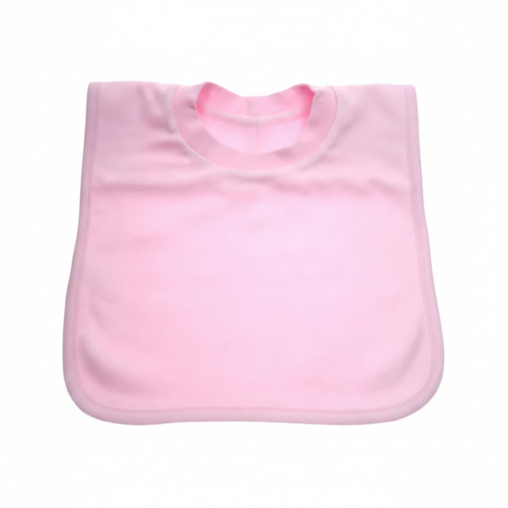 Personalised Plain Pop-On Baby Bibs – Soft Cotton Infant Feeding Bib - MANSURI FASHIONS