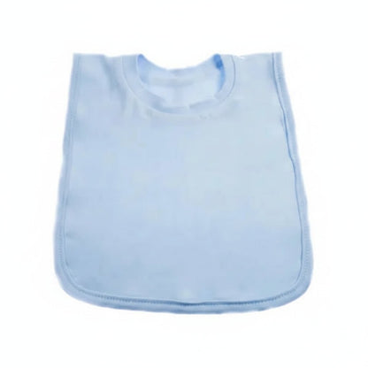 Personalised Plain Pop-On Baby Bibs – Soft Cotton Infant Feeding Bib - MANSURI FASHIONS