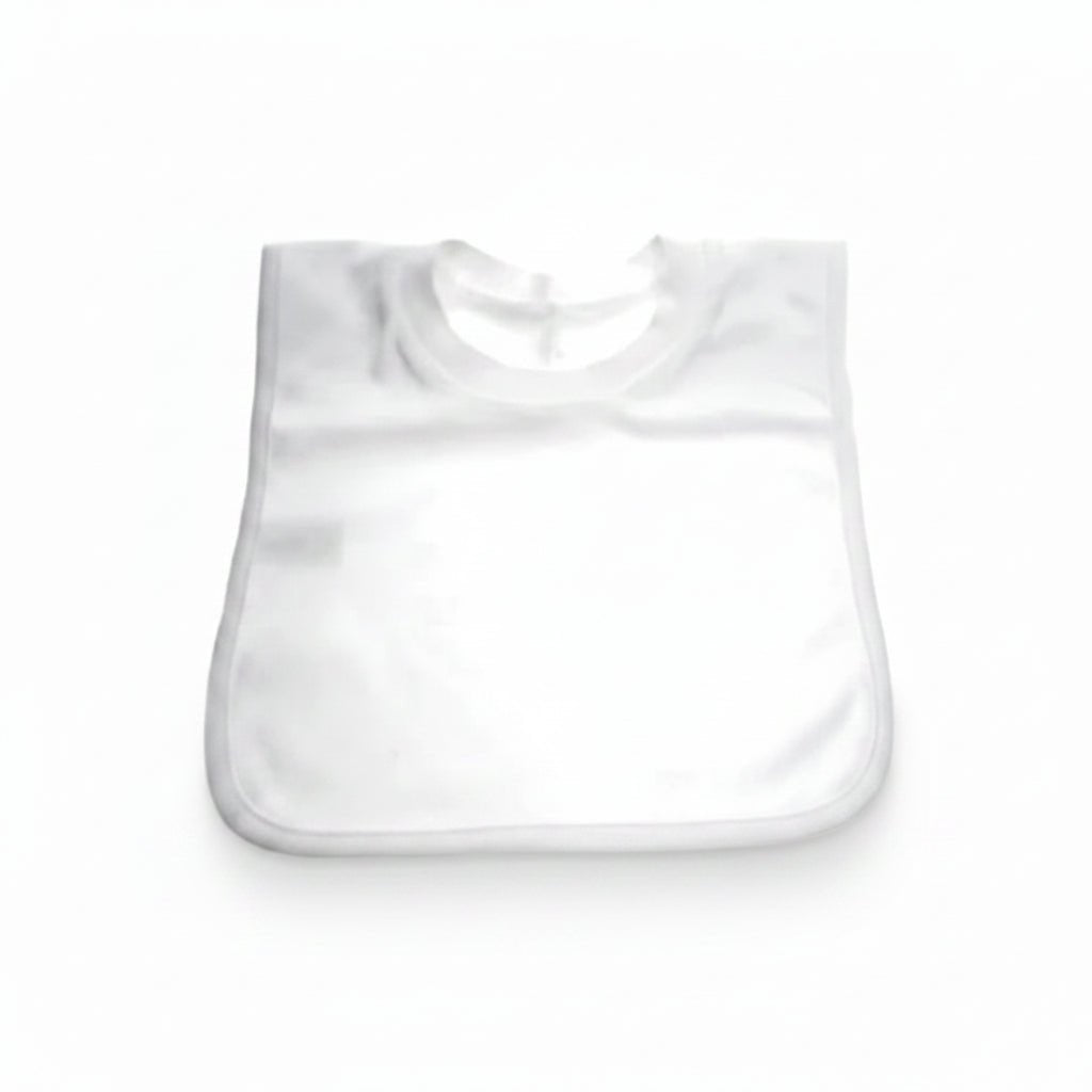 Personalised Plain Pop-On Baby Bibs – Soft Cotton Infant Feeding Bib - MANSURI FASHIONS