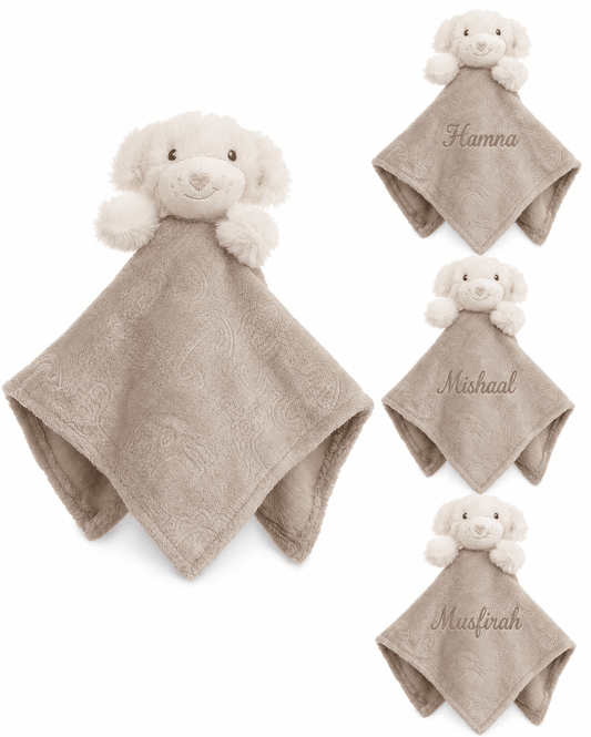 Personalised Puppy Biscuit Embossed Comforter - Animals - MANSURI FASHIONS
