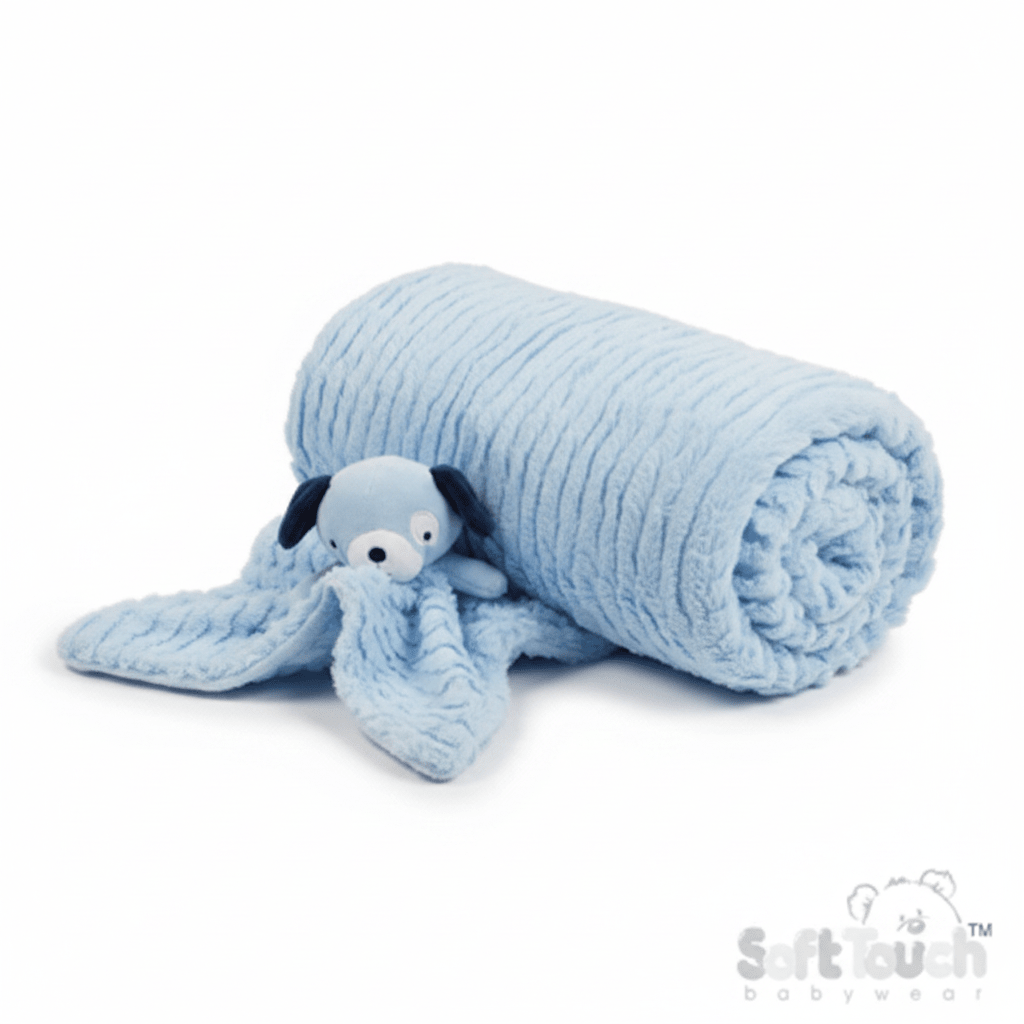 Personalised Puppy Comforter & Wrap Set - MANSURI FASHIONS