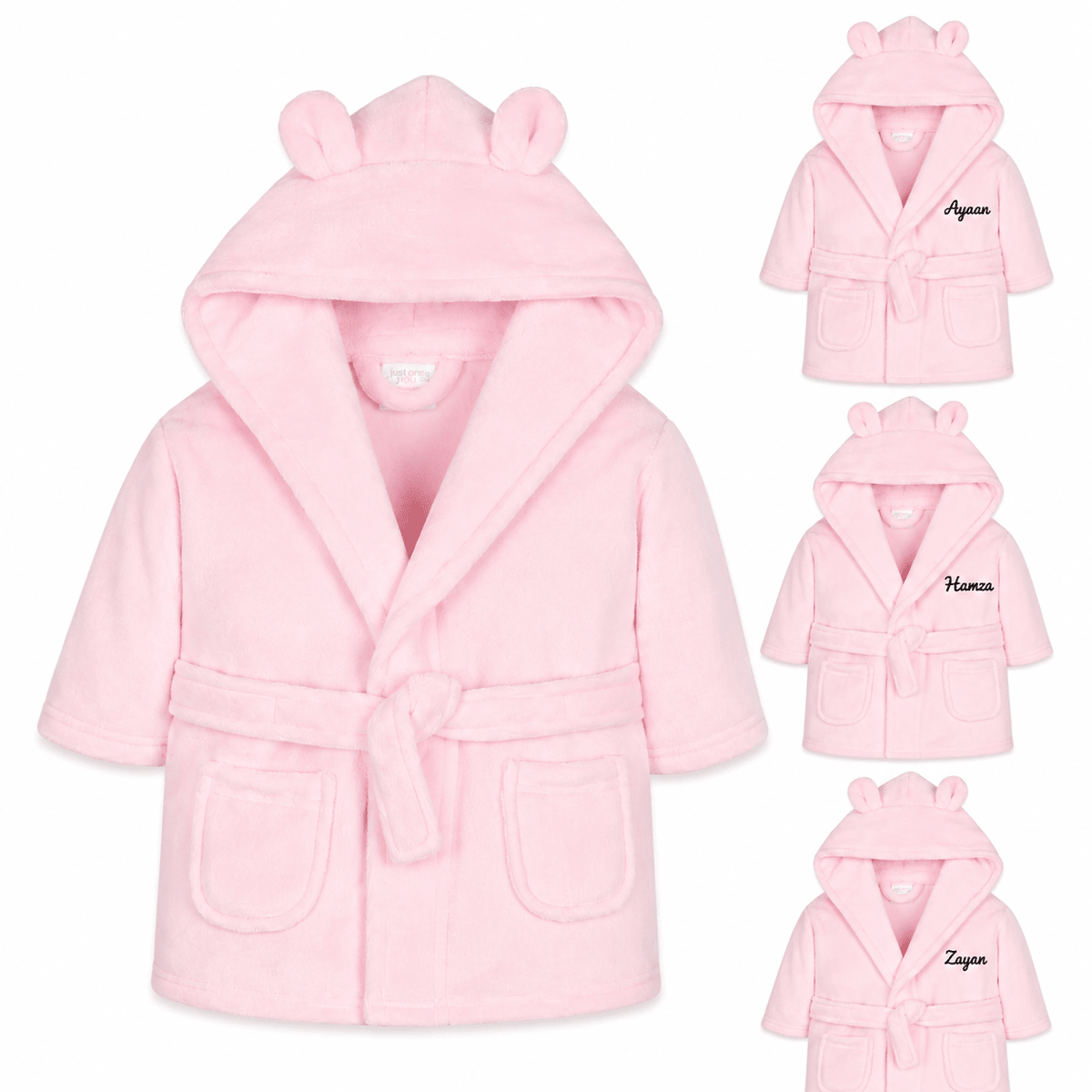 Personalised Super Soft Dressing Gown With Ears (Baby Gown) - MANSURI FASHIONS