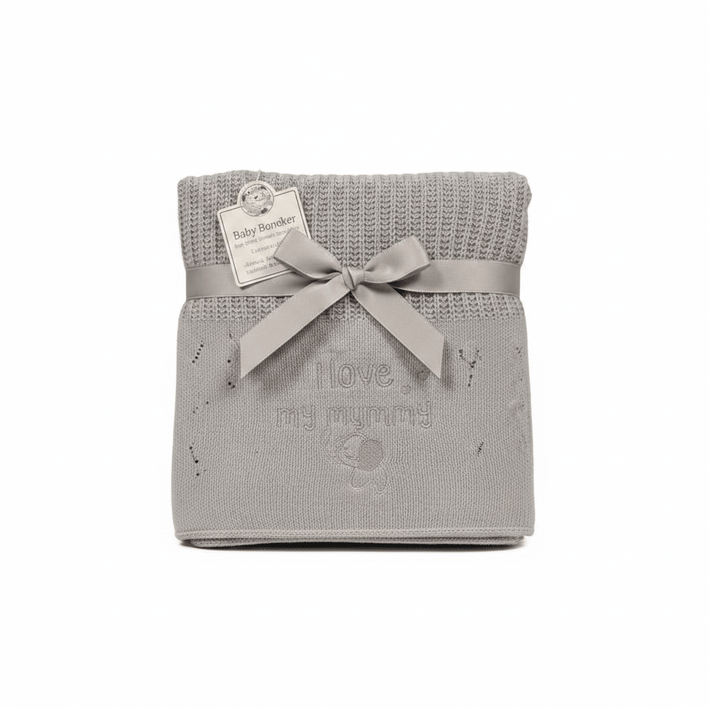 Personalized Baby Cellular Blanket with Embroidery - MANSURI FASHIONS
