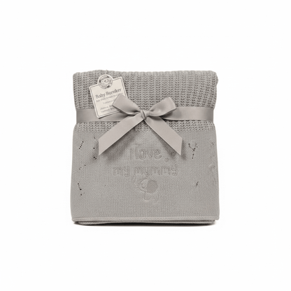 Personalized Baby Cellular Blanket with Embroidery - MANSURI FASHIONS
