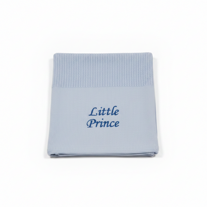 Personalized Baby Cellular Blanket with Embroidery