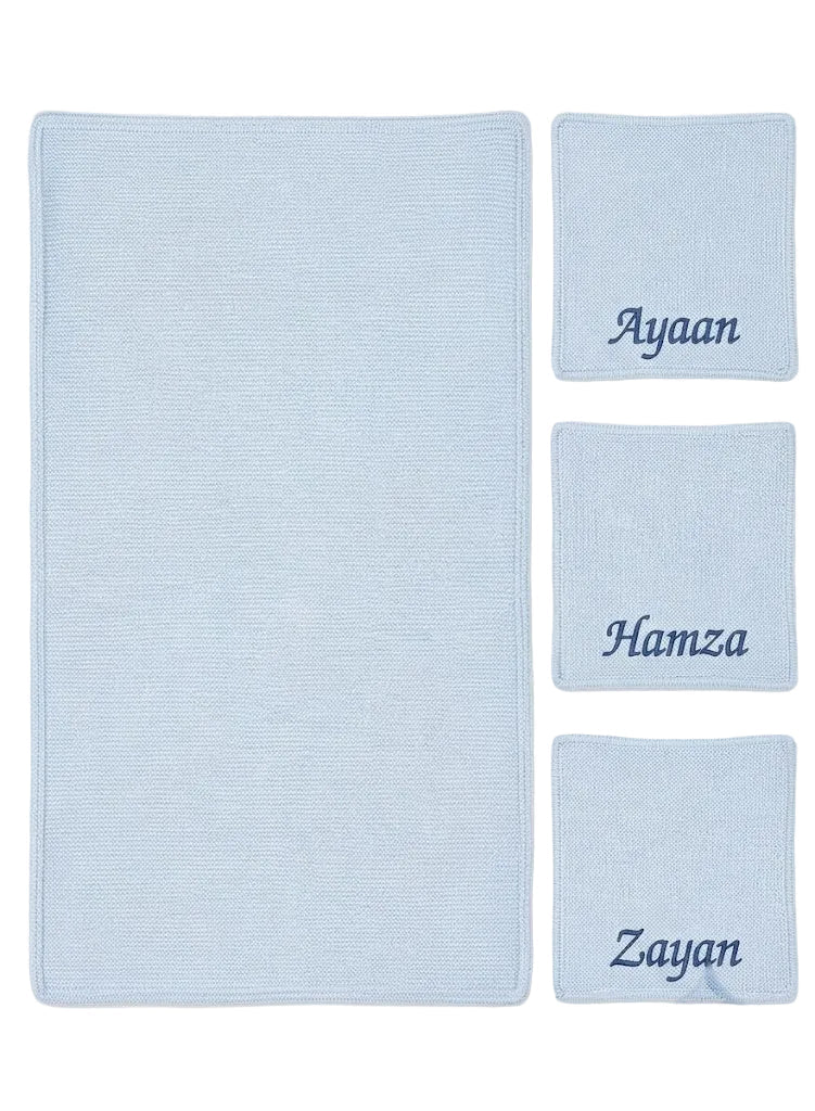 Personalized Deluxe Cotton Cellular Blanket - MANSURI FASHIONS